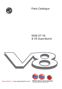 Cat7 Mgb Gt V8 & V8 Supersports Parts Catalogue Part