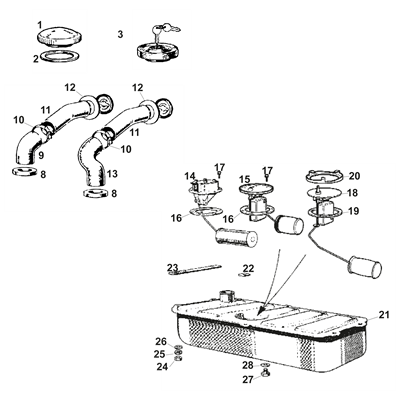 Fuel Tanks, Cap, Fillers & Sender Units