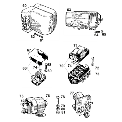 Regulators, Relays & Fuse Boxes