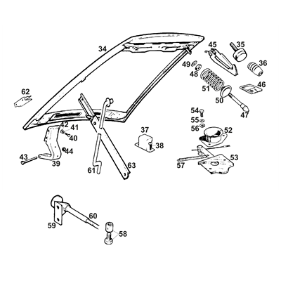 Bonnet, Fixings & Release Cables