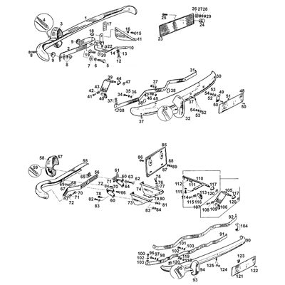 Chrome Bumpers & Fixings