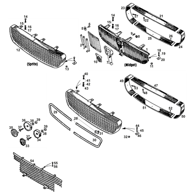 Front Grilles & Fixings