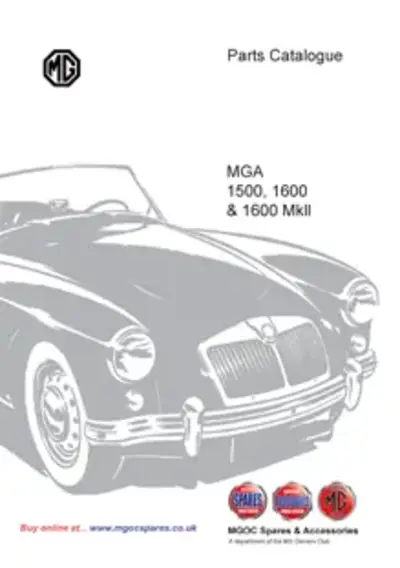 Cat5 Mga 1500, 1600 & 1600 Mkii Parts Catalogue Part