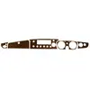 S001 Burr Walnut Dash B>71 Toggle Part
