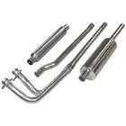 MGB Chrome Bumper Bomb Box Stainless Steel Exhaust Kit Part B004