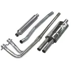 MGB Rubber Bumper Stainless Steel Bomb Box Free Flow Exhaust Kit Part B009