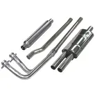 MGB Chrome Bumper Stainless Steel Bomb Box Free Flow Exhaust Kit Part B008