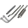 MGB Chrome Bumper Stainless Steel Slimline Exhaust Kit Part B010