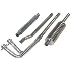 MGB Chrome Bumper Stainless Steel Slimline Exhaust Kit Part B010