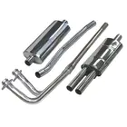 MGB Rubber Bumper Standard Box Stainless Steel Free Flow Exhaust Kit Part B007