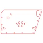 P153 Door Water Shedder Mid69> Pair Part