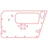 P154 Door Water Shedder Mid64>69 Pair Part