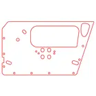 P154 Door Water Shedder Mid64>69 Pair Part