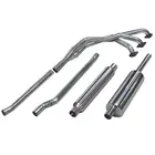 Double S Super Sport MGB Chrome Bumper manifold bomb box exhaust kit part b015