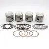 pistons set of 4 a series 1275 8:8:1 cr 4 ring short skirt standard part 12g2088