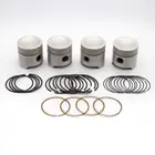 pistons set of 4 a series 1275 8:8:1 cr 4 ring short skirt standard part 12g2088