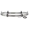 Stainless Bumper Set MGB c/w Overriders (Rubber Pad) 1970on kit part k510
