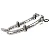 Stainless Bumper Set MGB c/w Overriders (Rubber Pad) 1970on kit part k510