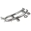 Stainless Bumper Set MGB c/w Overriders (Rubber Pad) 1970on kit part k510