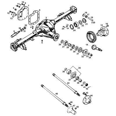 Axle - Tube Type - 1965 - 1980