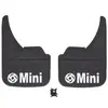 classic mudflaps mini logo motif pair part f043