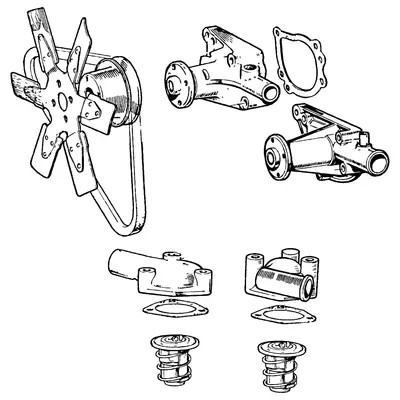 Water Pump, Fan & Thermostat