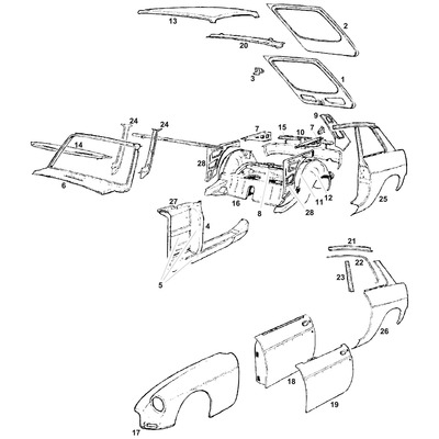 View all MGB GT Unique Panels