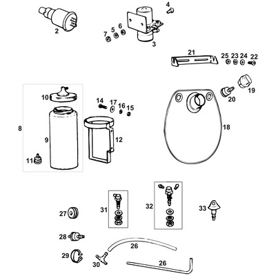 View all Washer Bottles, Brackets & Jets
