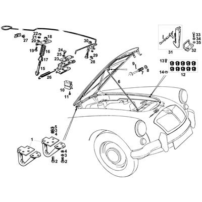 View all Bonnet Fixings & Release Cables