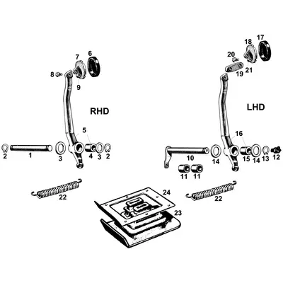 View all Brake Pedal & Fixings