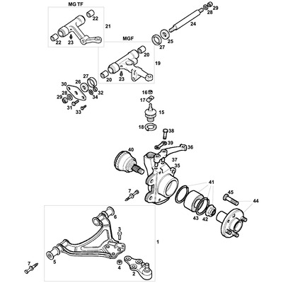 View all Front Arms & Hubs