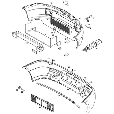 View all Bumpers & Grille - MGTF