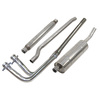 b010 stianless steel slimline exhaust system mgb crhome bumper part kit