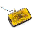 m108 black back fog lamp rubber bumper part yellow lens