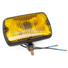 m108 black back fog lamp rubber bumper part yellow lens