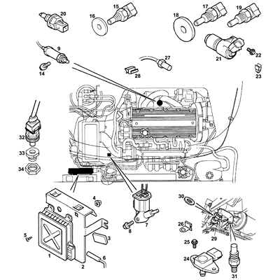 Engine Sensors, Senders and ECU - VVC