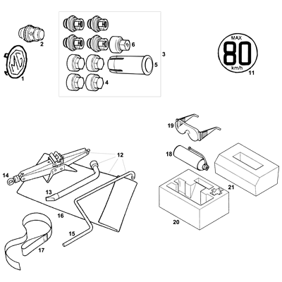 Wheel Nuts, Caps, Clamps & Tools