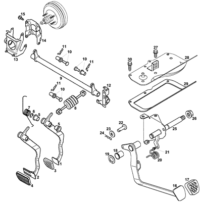 Brake & Clutch Pedals