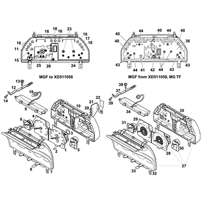 Speedometer & Tachometer