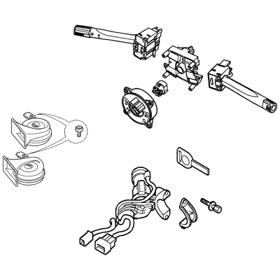 Steering Lock, Switches & Horns