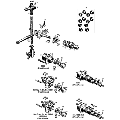 Stub Axles & Hubs