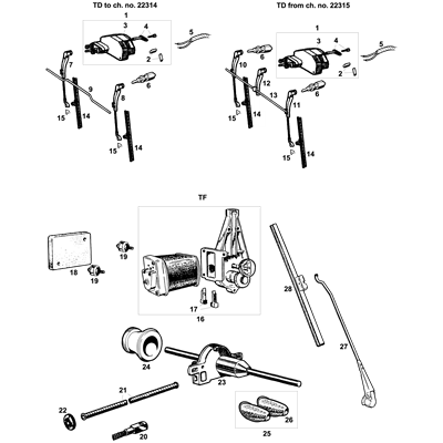 Wiper Motors, Arms & Blades
