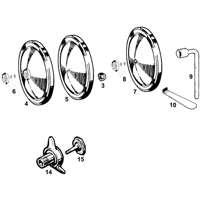 Wheel Nuts, Caps, Spinners & Tools