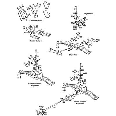 Engine & Gearbox Mountings	