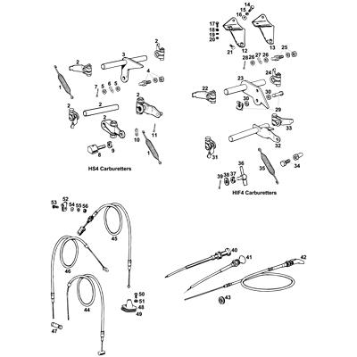 Carburettor Linkages & Cables