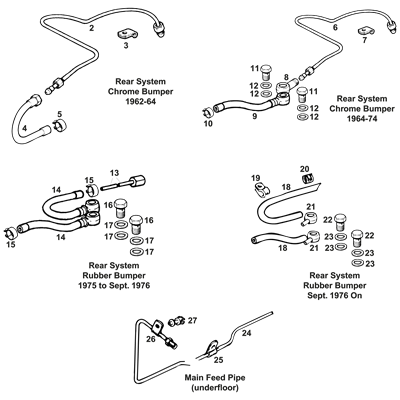 Fuel Lines - Rear & Main