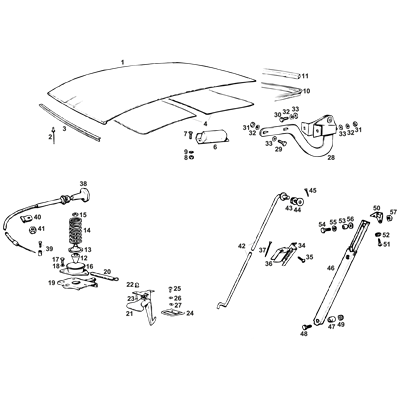 Bonnet, Fixings & Cables